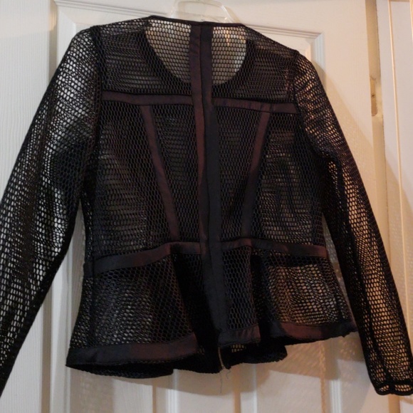 Netted peplum jacket - Picture 3 of 5